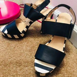 Nautical block heels